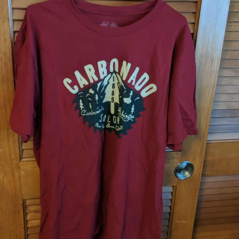 Carbonado Saloon Washington Graphic T-Shirt Size L